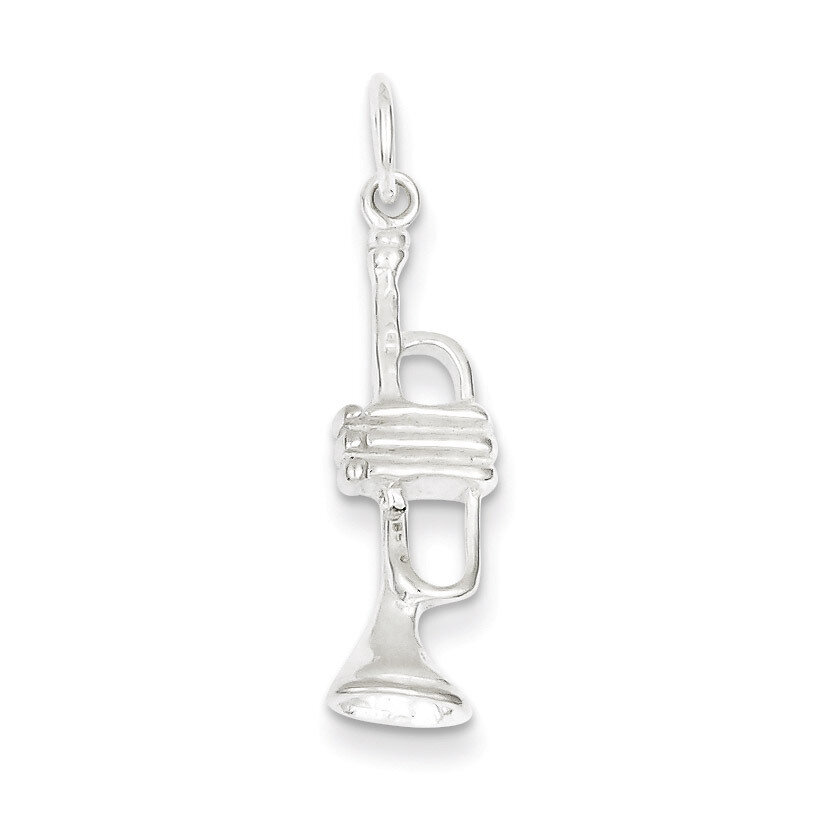 Trumpet Charm Sterling Silver QC182, MPN: QC182, 883957905587