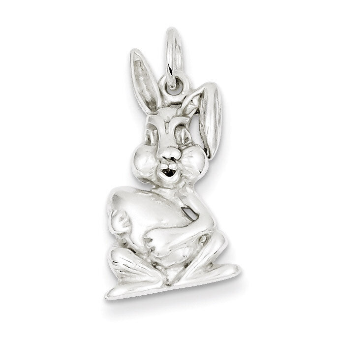 Easter Bunny Charm Sterling Silver QC194, MPN: QC194, 883957975832