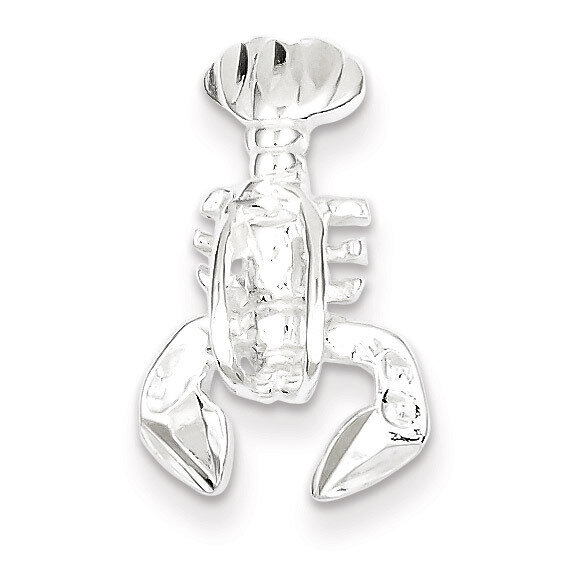 Lobster Chain Slide Charm Sterling Silver QC2065, MPN: QC2065, 883957580173