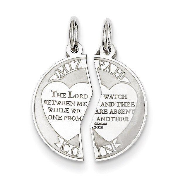 Breakapart Mizpah Charm Sterling Silver QC2241, MPN: QC2241, 191101181108