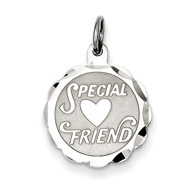 Special Friend Disc Charm Sterling Silver QC2330, MPN: QC2330, 883957536224