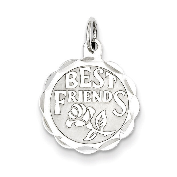 Best Friends Disc Charm Sterling Silver QC2335