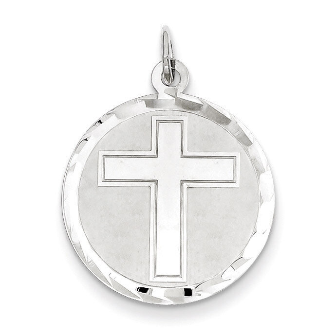 Cross Disc Charm Sterling Silver QC2413, MPN: QC2413, 191101181320