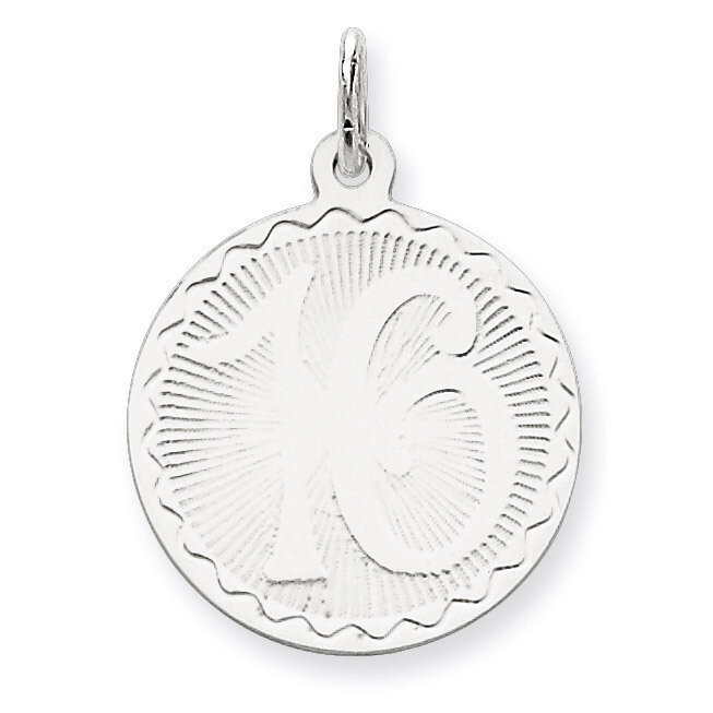 Sweet Sixteen Disc Charm Sterling Silver QC2459, MPN: QC2459, 883957536248