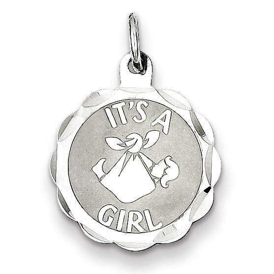 Its a Girl Charm Sterling Silver QC2489