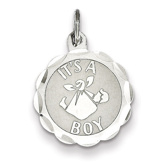 Its a Boy Charm Sterling Silver QC2492, MPN: QC2492, 191101181481