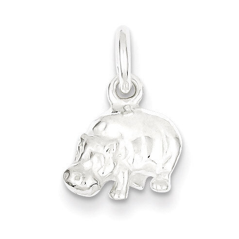 Hippo Charm Sterling Silver QC2584, MPN: QC2584, 883957906171