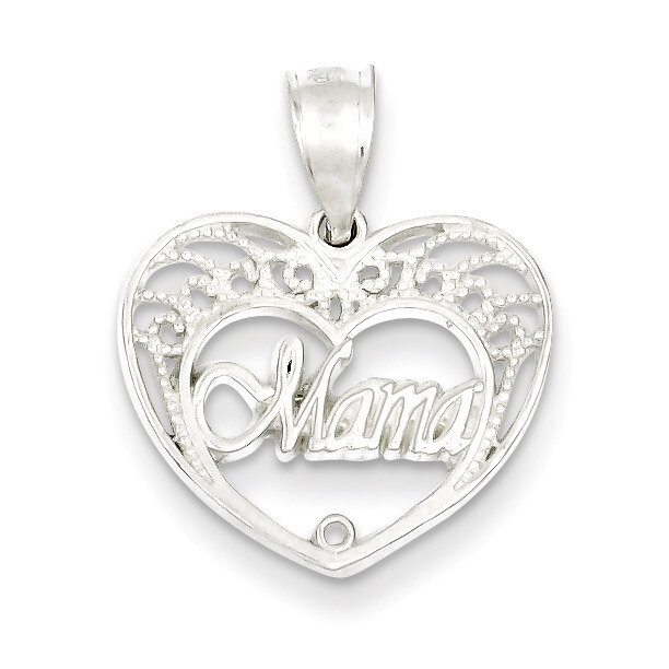 Mama Heart Charm Sterling Silver QC2633