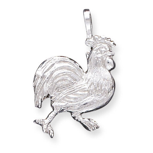 Rooster Charm Sterling Silver QC2645