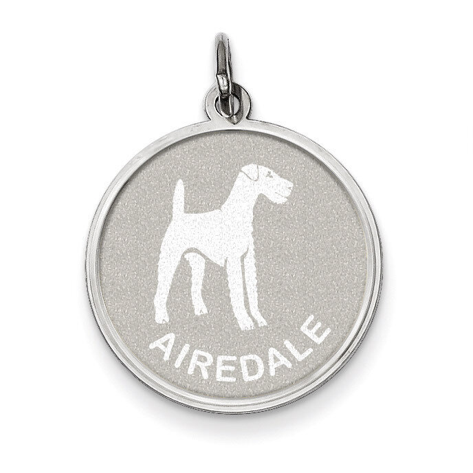 Airedale Disc Charm Sterling Silver QC2671, MPN: QC2671, 883957136547