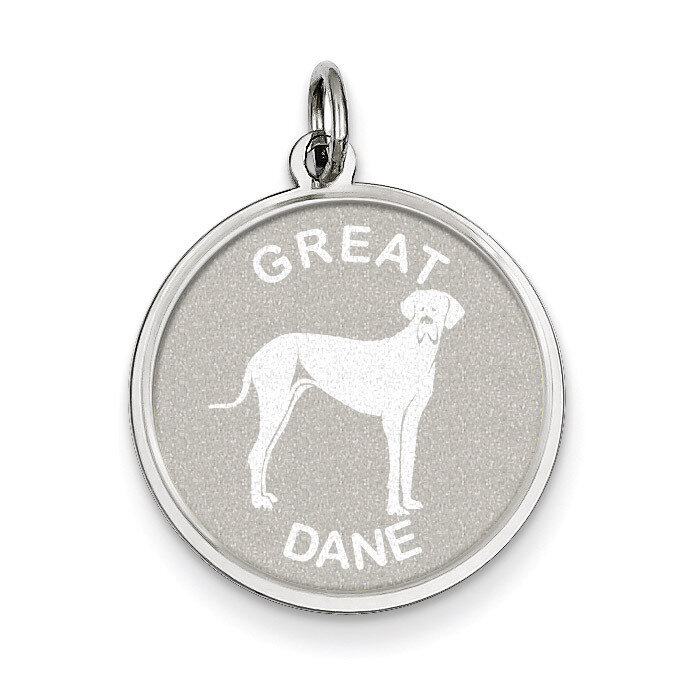 Great Dane Disc Charm Sterling Silver QC2689, MPN: QC2689, 883957137193