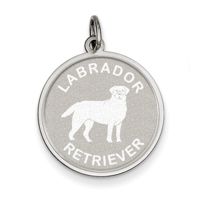 Labrador Retrieve Disc Charm Sterling Silver QC2692, MPN: QC2692, 883957137230