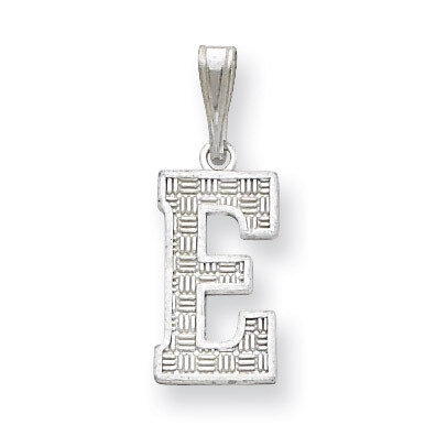 Initial E Charm Sterling Silver QC2762E, MPN: QC2762E, 883957906546