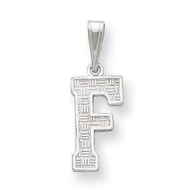 Initial F Charm Sterling Silver QC2762F, MPN: QC2762F, 883957906553
