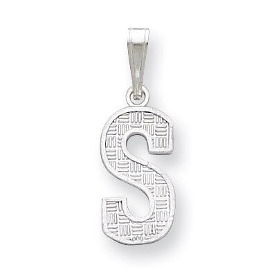 Initial S Charm Sterling Silver QC2762S, MPN: QC2762S, 883957906676