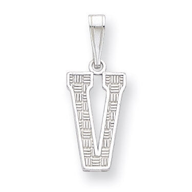 Initial V Charm Sterling Silver QC2762V, MPN: QC2762V, 883957906690