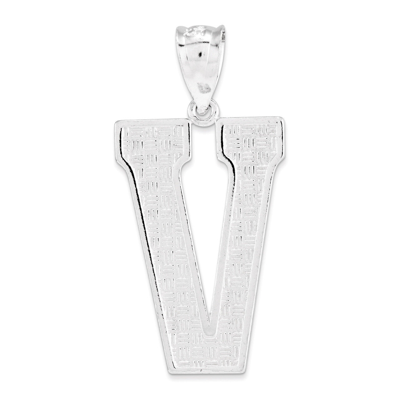 Initial V Charm Sterling Silver QC2766V, MPN: QC2766V, 883957906904