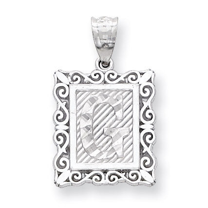 Initial G Charm Sterling Silver QC2770G, MPN: QC2770G, 883957906980