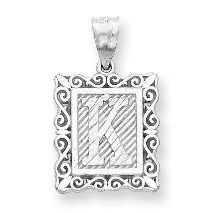 Initial K Charm Sterling Silver QC2770K, MPN: QC2770K, 883957907024