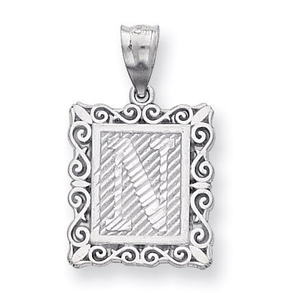 Initial N Charm Sterling Silver QC2770N, MPN: QC2770N, 883957907055