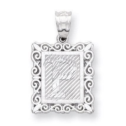 Initial P Charm Sterling Silver QC2770P