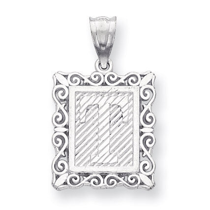 Initial T Charm Sterling Silver QC2770T, MPN: QC2770T, 883957907109