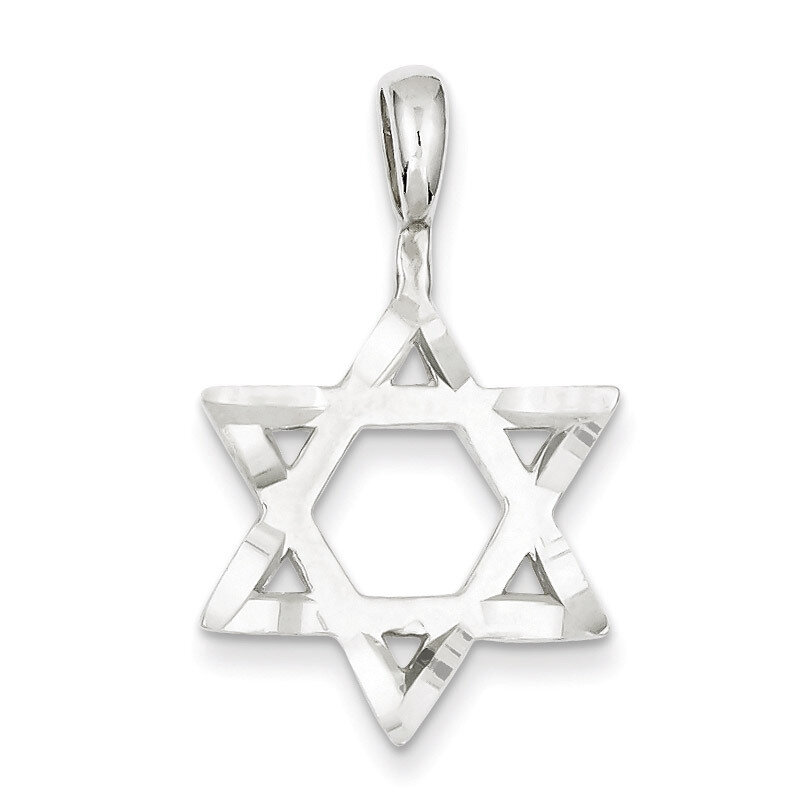 Star of David Charm Sterling Silver QC2821, MPN: QC2821, 883957281339