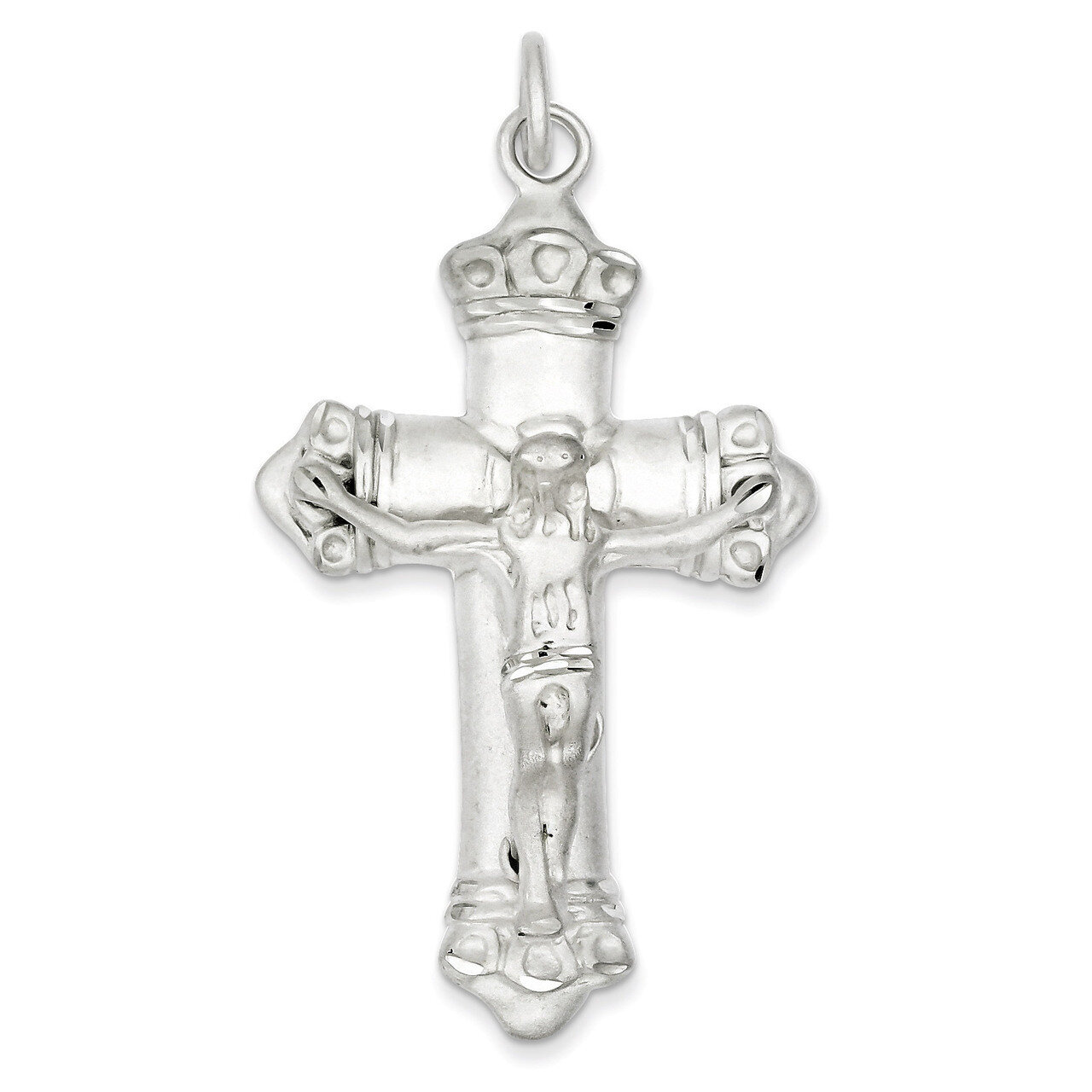 Crucifix Pendant Sterling Silver QC2836, MPN: QC2836, 883957488349