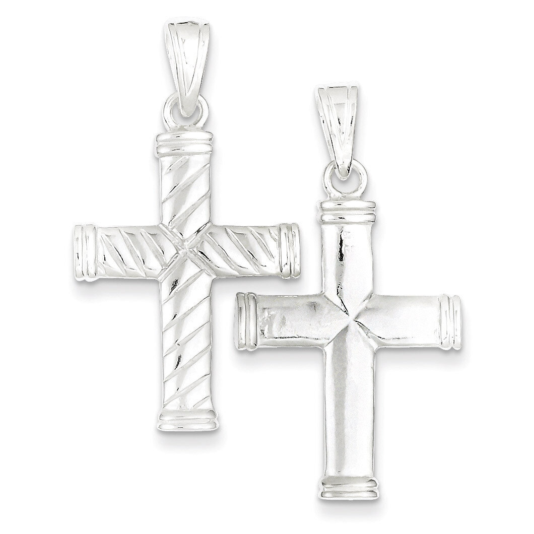 Reversible Cross Pendant Sterling Silver QC2893, MPN: QC2893, 883957907413