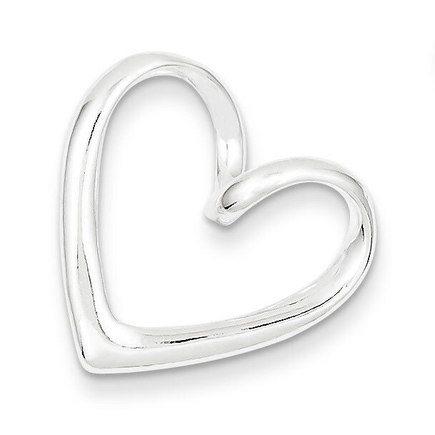 Heart Slide Sterling Silver QC3062, MPN: QC3062, 883957583921