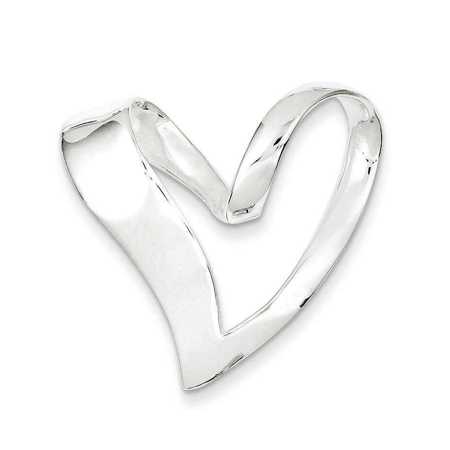 Heart Slide Sterling Silver QC3063