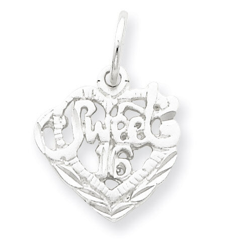 Sweet 16 Charm Sterling Silver QC3076