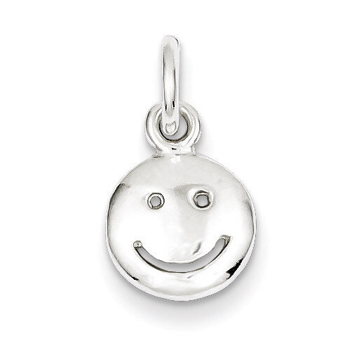 Happy Face Charm Sterling Silver QC3097, MPN: QC3097, 883957907666