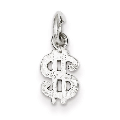 Dollar Sign Charm Sterling Silver QC3137