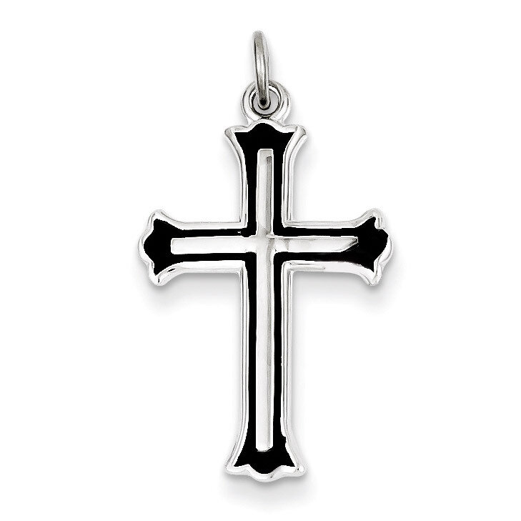 Cross Charm Sterling Silver Enameled QC3353, MPN: QC3353, 886774107622