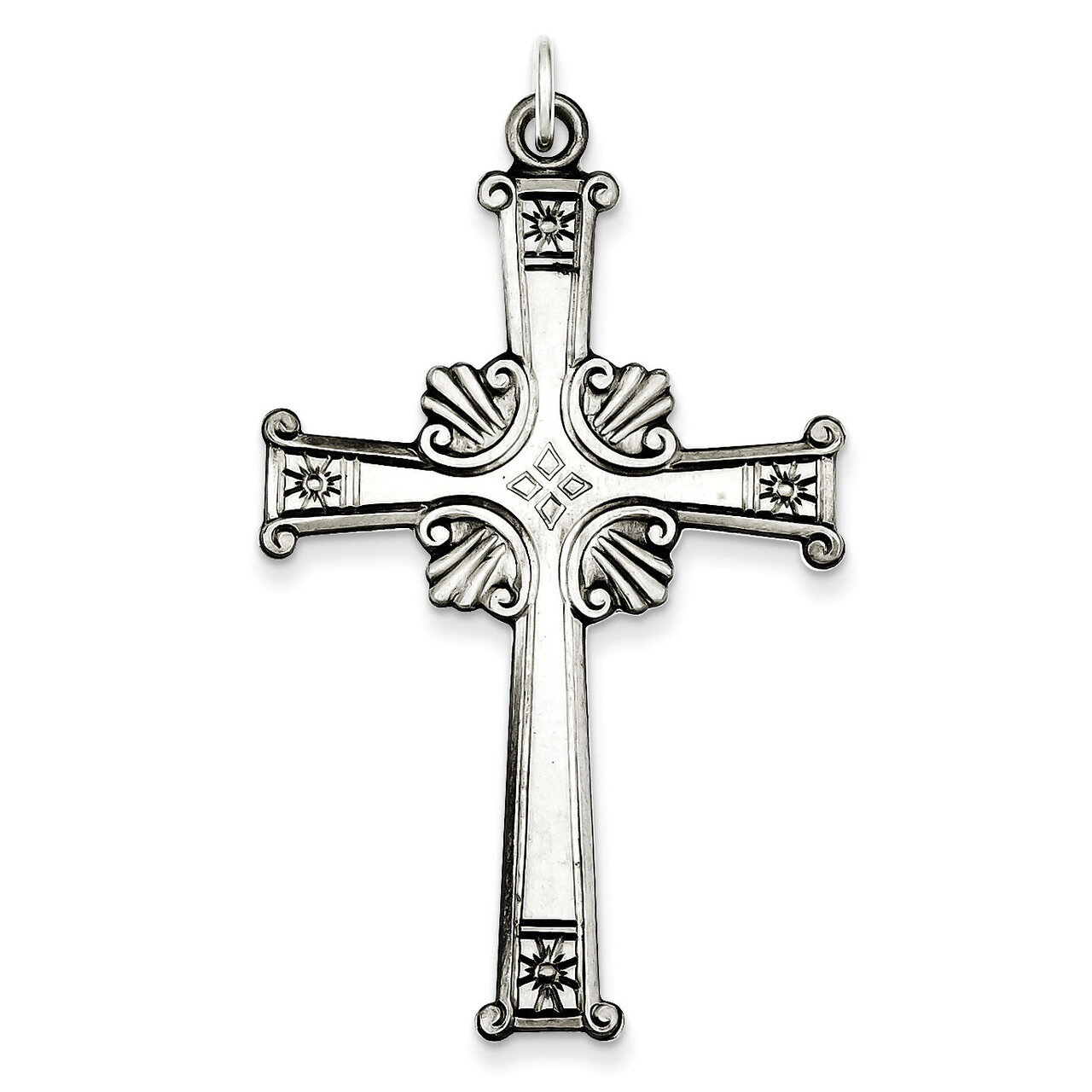 Cross Pendant Antiqued Sterling Silver QC3361, MPN: QC3361, 191101181573