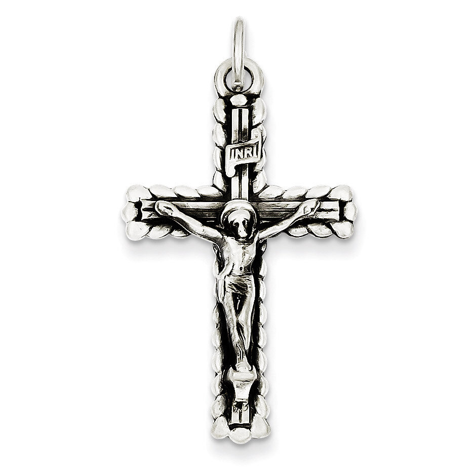 INRI Crucifix Pendant Sterling Silver QC3404, MPN: QC3404, 883957478951
