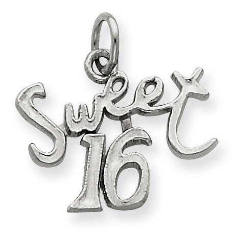 Sweet 16 Charm Sterling Silver QC344, MPN: QC344, 883957908205