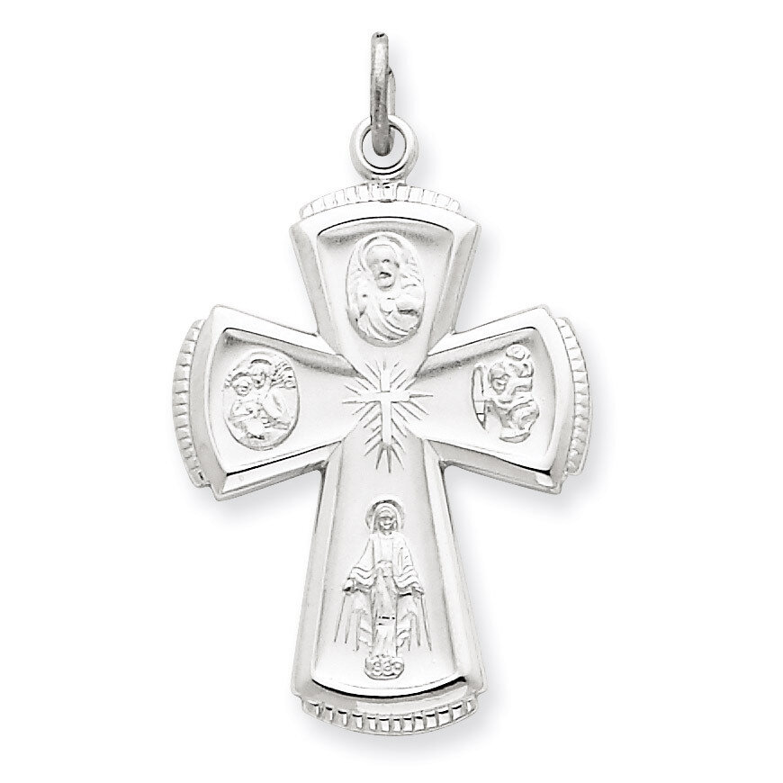 Cross Pendant Sterling Silver Satin QC3465, MPN: QC3465, 886774107783