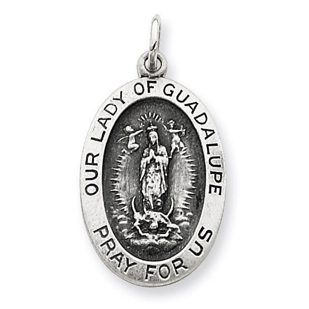 Our Lady of Guadalupe Medal Sterling Silver QC3474