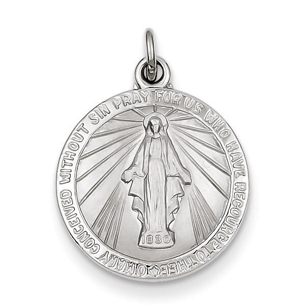Miraculous Medal Sterling Silver QC3481