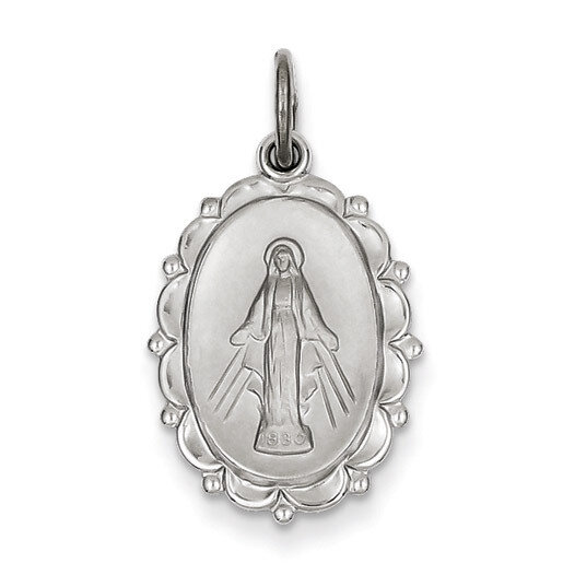 Miraculous Medal Sterling Silver QC3489