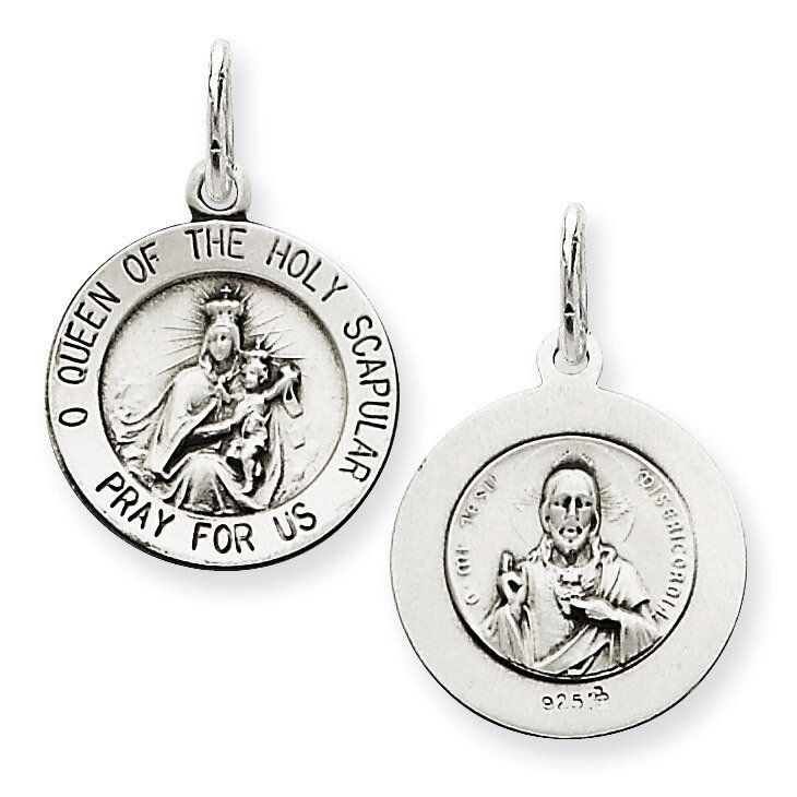 Queen of the Holy Scapular Medal Sterling Silver QC3510