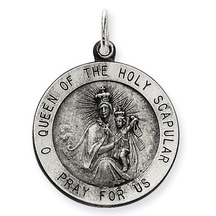 Queen of the Holy Scapular Medal Sterling Silver QC3511