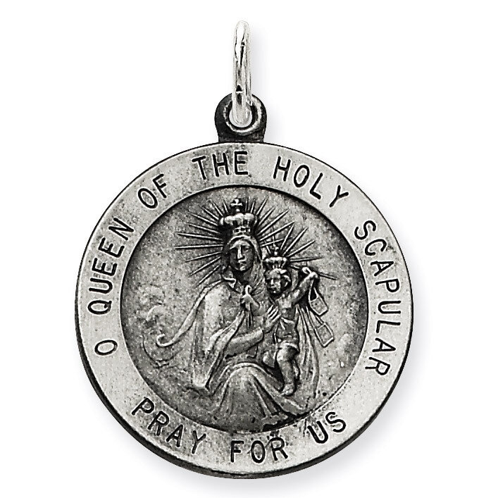Queen of the Holy Scapular Medal Sterling Silver QC3511, MPN: QC3511, 883957478968