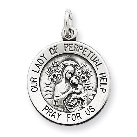 Our Lady of Perpetual Help Medal Sterling Silver QC3513, MPN: QC3513, 191101181801