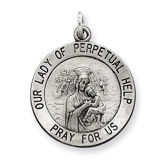 Our Lady of Perpetual Help Medal Sterling Silver QC3514, MPN: QC3514, 883957495774