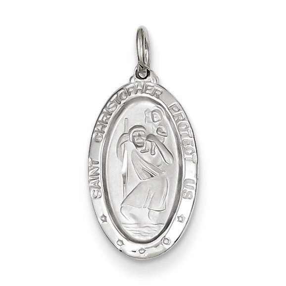 Saint Christopher Medal Sterling Silver QC3552