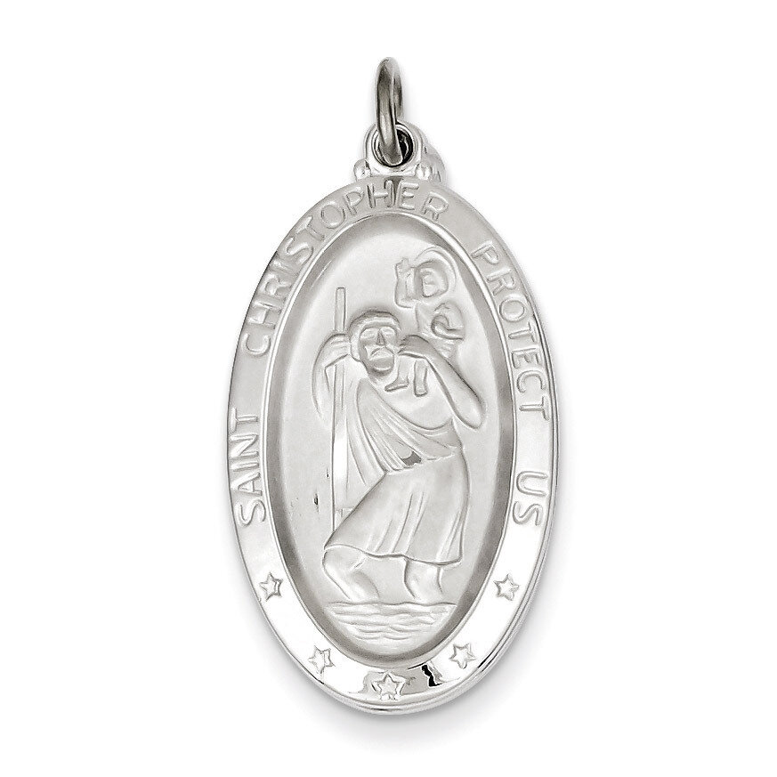 Saint Christopher Medal Sterling Silver QC3554, MPN: QC3554, 886774108353