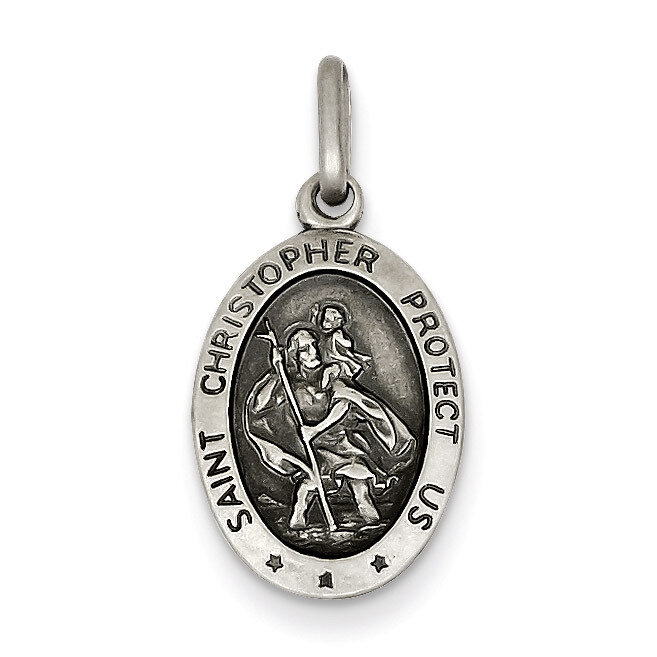 Saint Christopher Medal Sterling Silver QC3555
